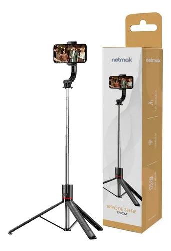 Netmak NM-TRIP6 - Trípode Selfie Bluetooth 170cm