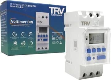 TEMPORIZADOR DIGITAL PROGRAMABLE TRV DIN 220V10A imagen 4