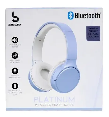Auricular Bass Jaxx Thunder Azul Bluetooth On-Ear imagen 2